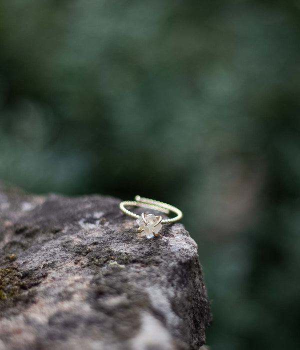 Bergkristall Ring Natural Self Szene