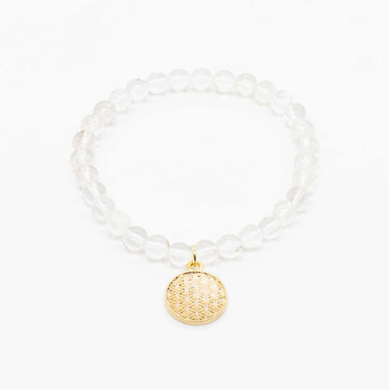 Fleur de Vie - Bergkristall Armband