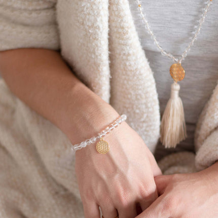 Fleur de Vie Set Bergkristall