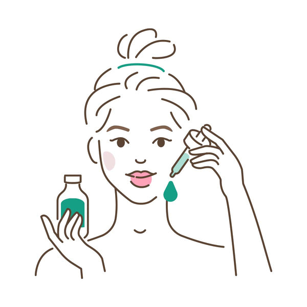 Illustration Gesicht Serum
