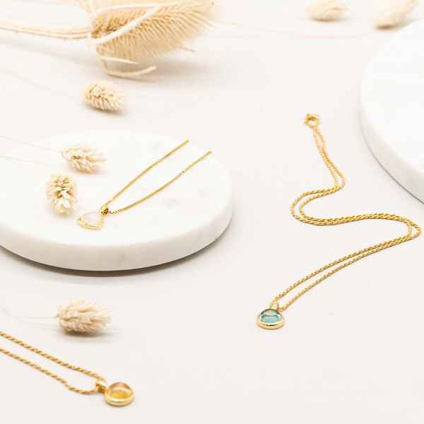 Natural Self Geburtsstein Ketten Amelia Celia Birthstone