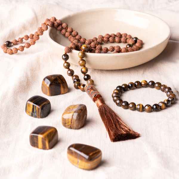 Natural Self Embrace Strength Tigerauge Set Geschenk Cyber Week Jetzt Sparen