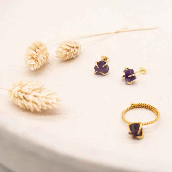 Natural Self Amethyst Schmuck Halloween