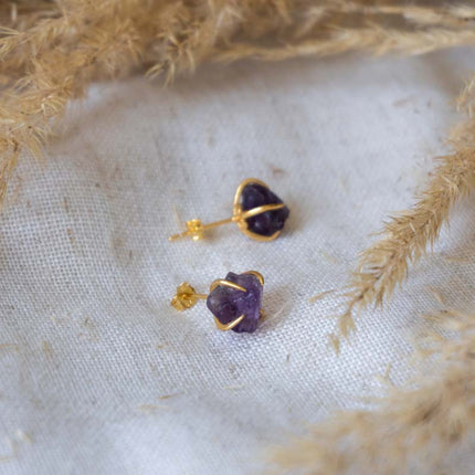 Blossom -  Amethyst Ohrstecker
