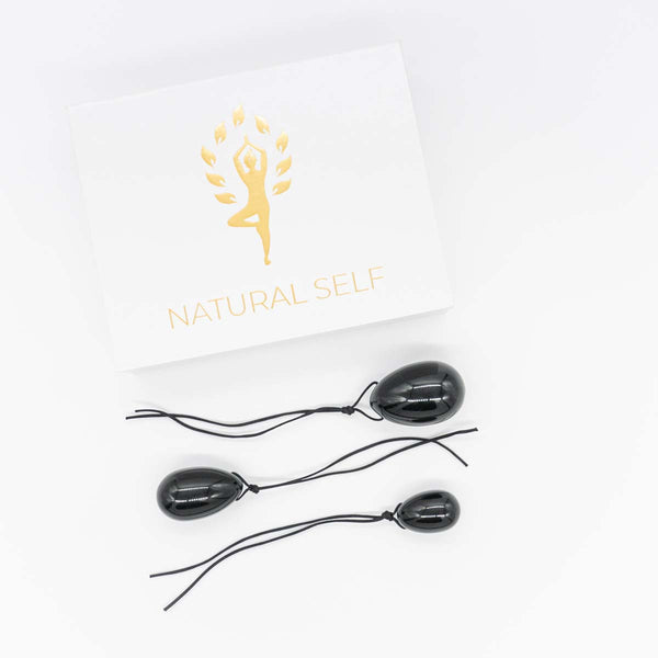 Natural Self Obsidian Yoni Ei Seit