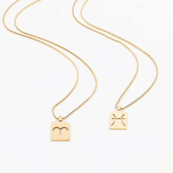 Natural Self Sternzeichen Zodiac Gold Ketten