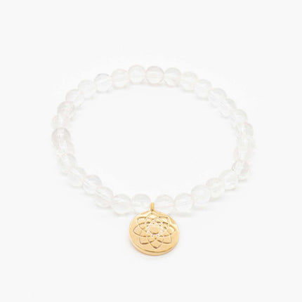 Kronenchakra - Bergkristall Armband