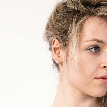 Alea - Rosenquarz Ohrstecker