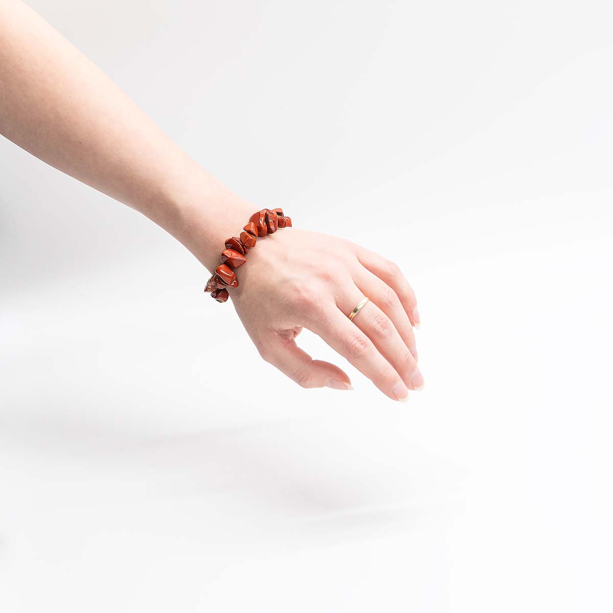 Roter Jaspis Kristall Armband - Mut, Stärke, Schutz, Erdung