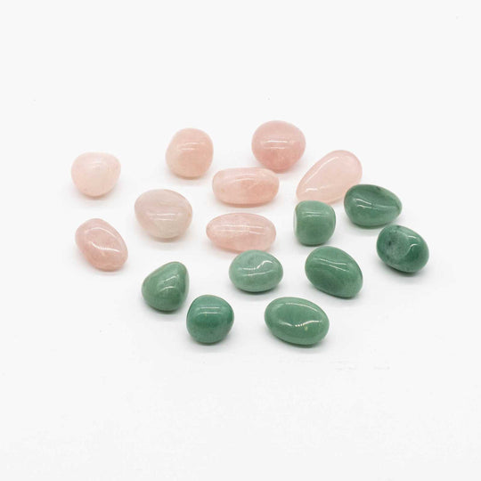 Herzchakra - Trommelstein Set