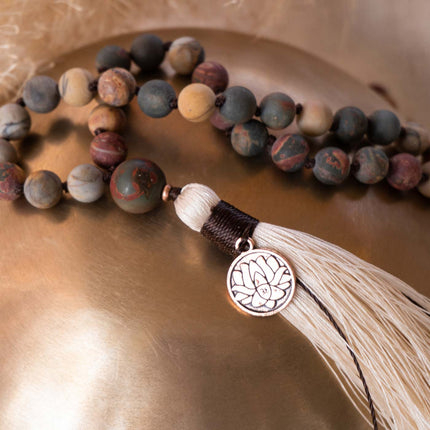Inner Balance - Mala aus Picasso Jaspis